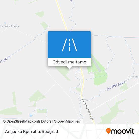 Анђелка Крстића mapa