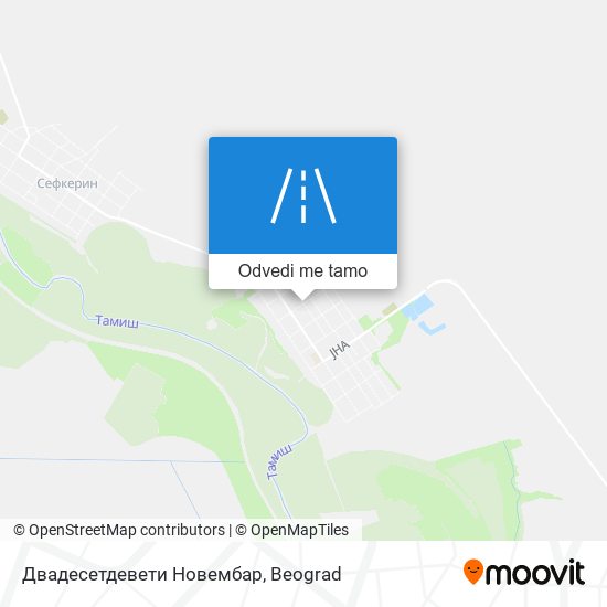 Двадесетдевети Новембар mapa