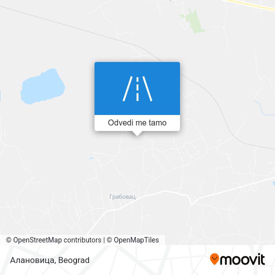 Алановица mapa