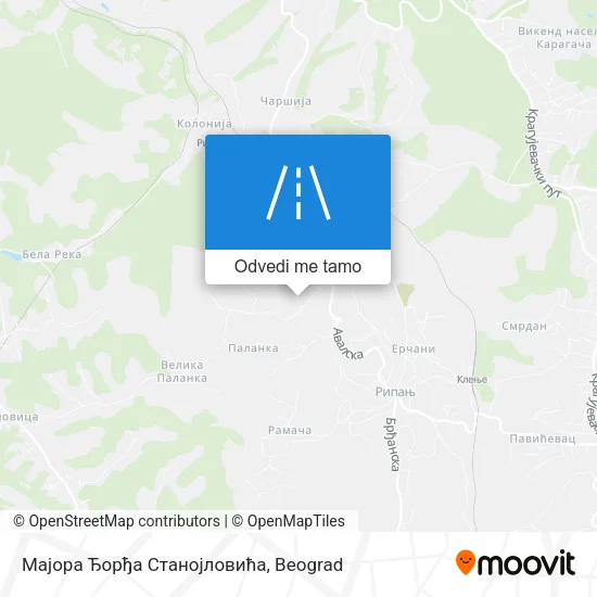 Мајора Ђорђа Станојловића mapa