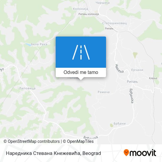 Наредника Стевана Кнежевића mapa