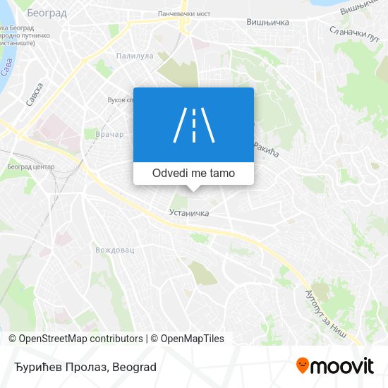 Ђурићев Пролаз mapa