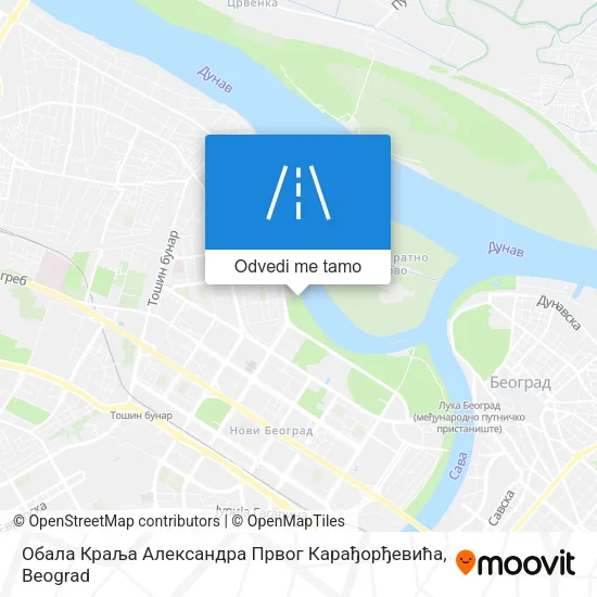 Обала Краља Александра Првог Карађорђевића mapa