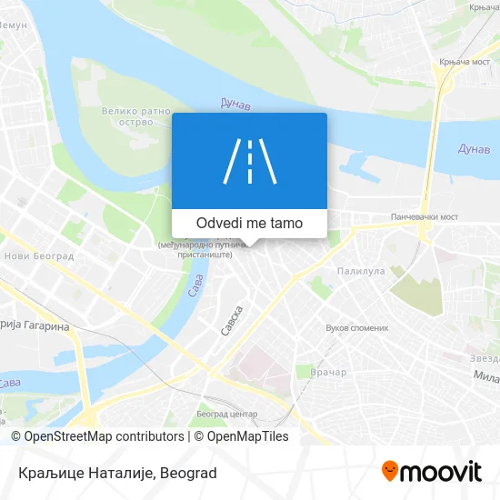 Краљице Наталије mapa