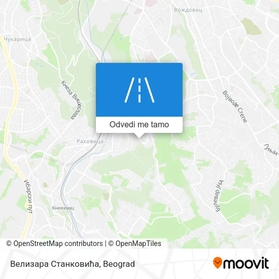 Велизара Станковића mapa