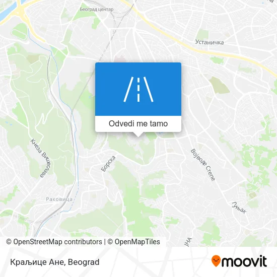 Краљице Ане mapa