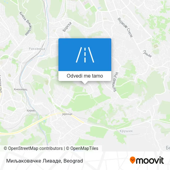 Миљаковачке Ливаде mapa