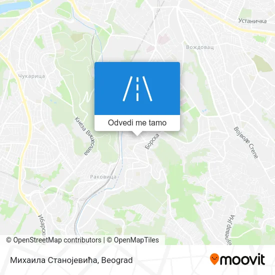 Михаила Станојевића mapa