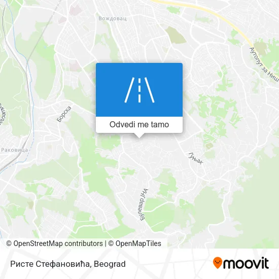 Ристе Стефановића mapa