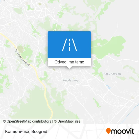 Копаоничка mapa