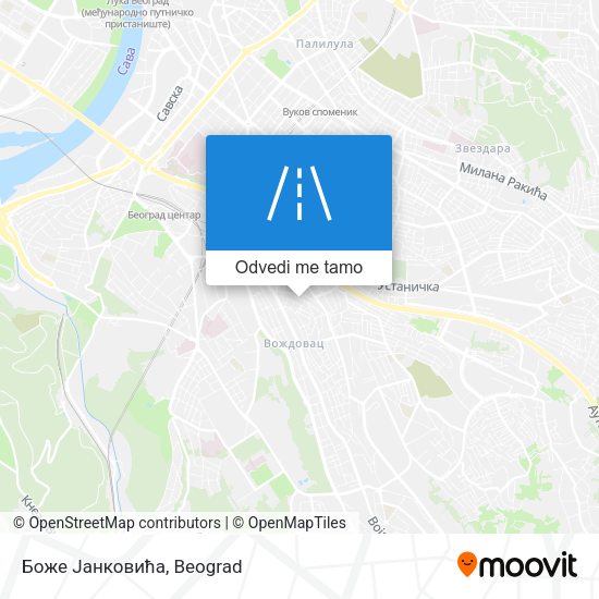 Боже Јанковића mapa
