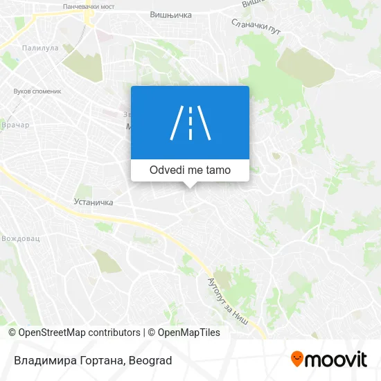 Владимира Гортана mapa