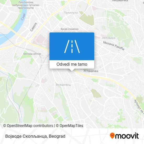 Војводе Скопљанца mapa