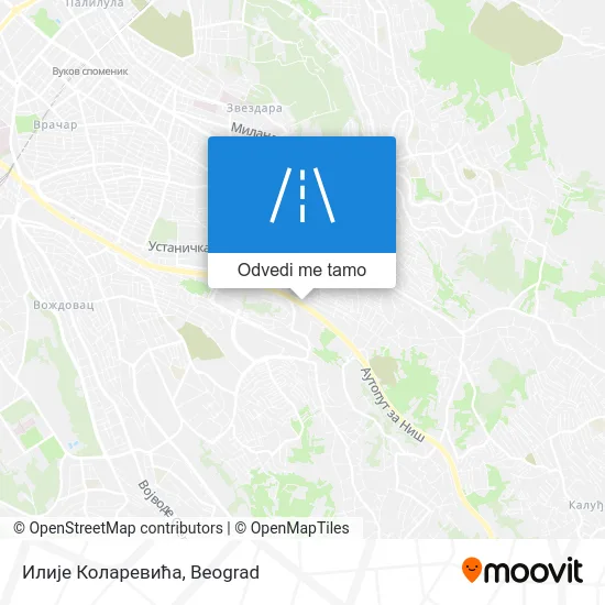 Илије Коларевића mapa