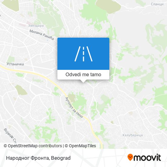 Народног Фронта mapa