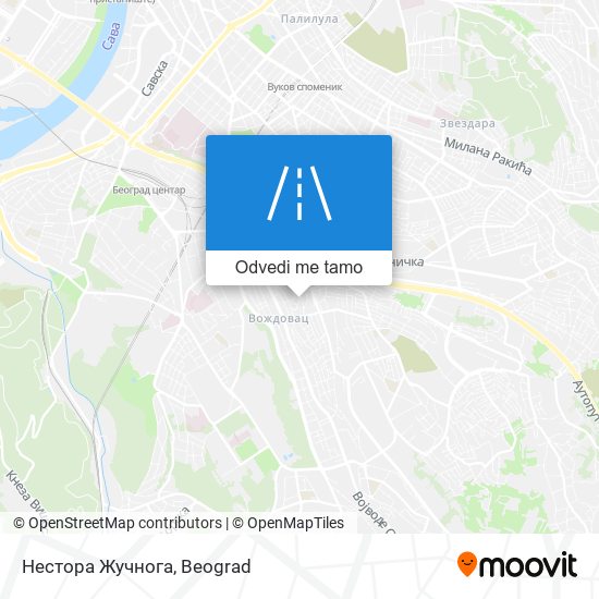 Нестора Жучнога mapa