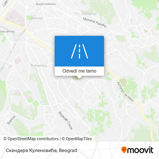 Скендера Куленовића mapa