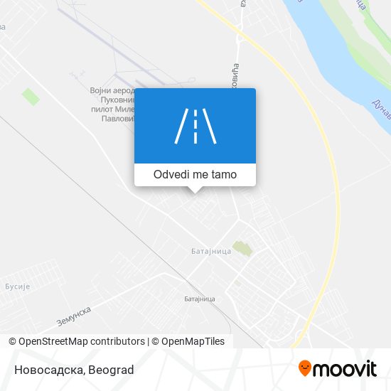 Новосадска mapa