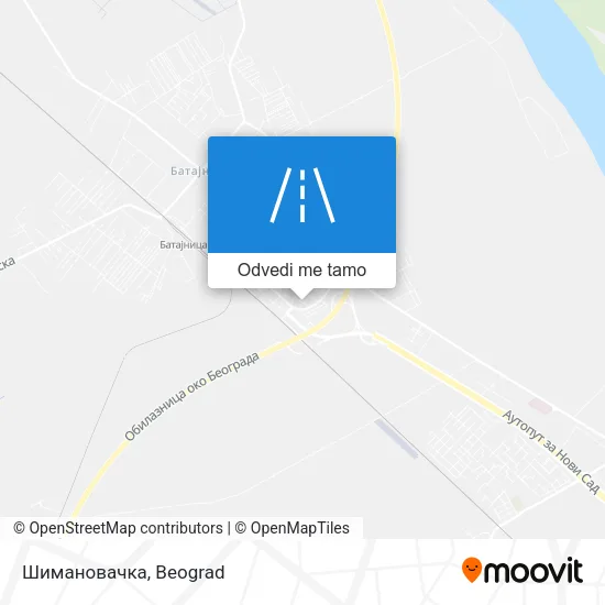 Шимановачка mapa