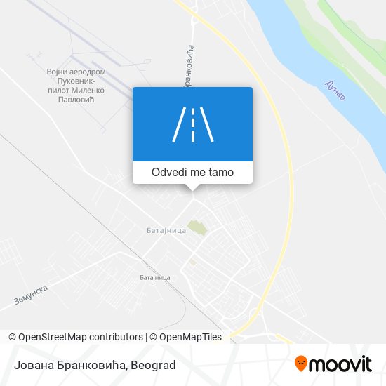 Јована Бранковића mapa