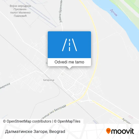 Далматинске Загоре mapa