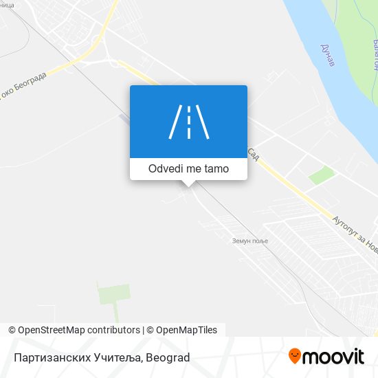 Партизанских Учитеља mapa