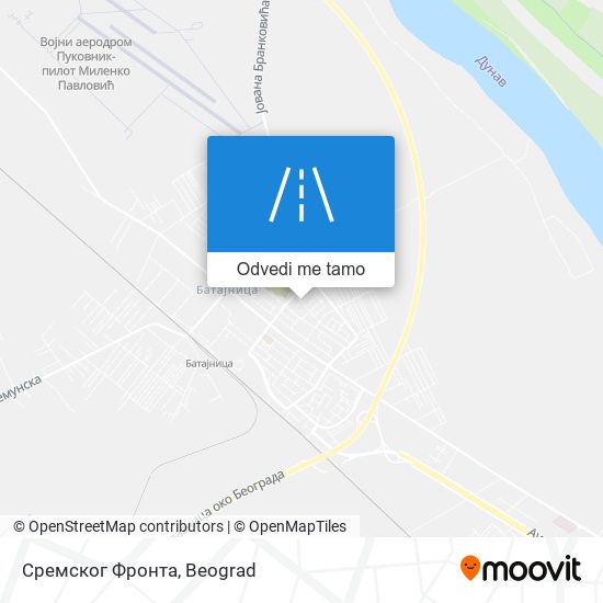 Сремског Фронта mapa