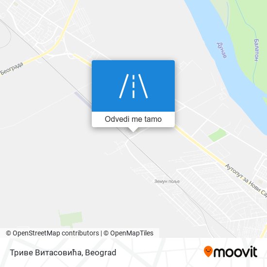 Триве Витасовића mapa