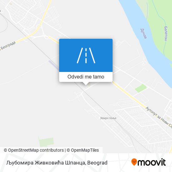 Љубомира Живковића Шпанца mapa