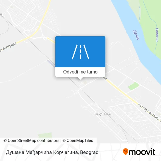 Душана Мађарчића Корчагина mapa