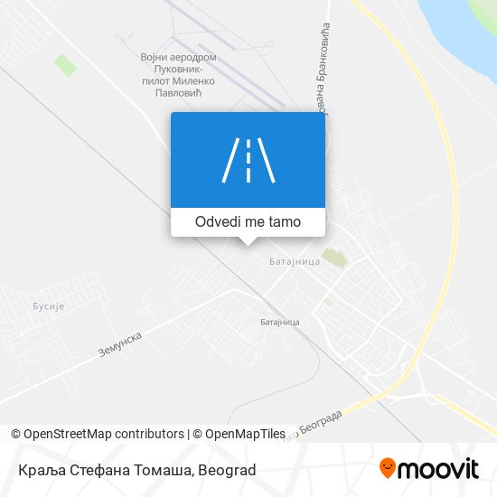 Краља Стефана Томаша mapa