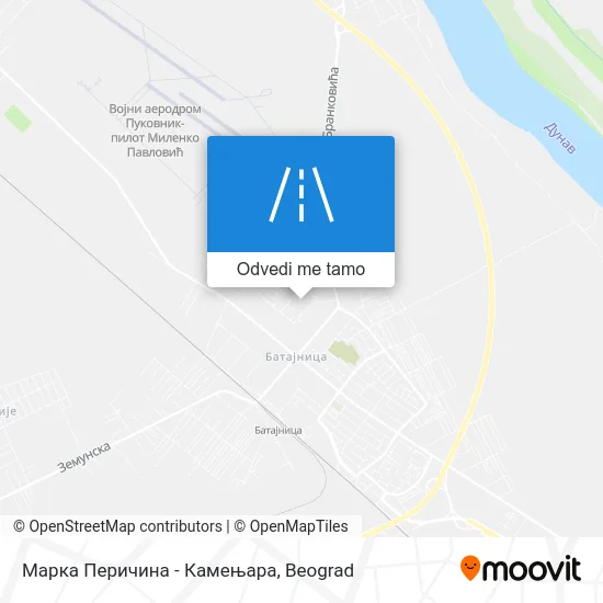 Марка Перичина - Камењара mapa