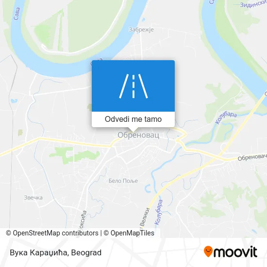 Вука Караџића mapa