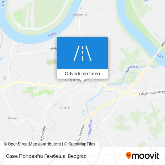 Саве Поповића Гембеша mapa