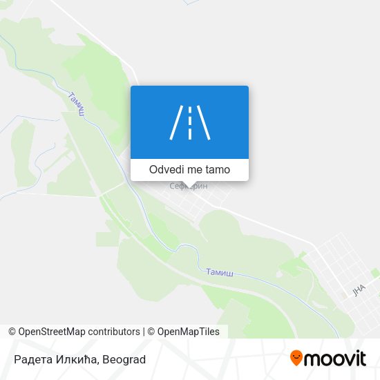 Радета Илкића mapa