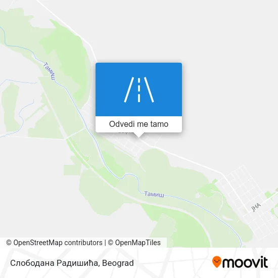 Слободана Радишића mapa
