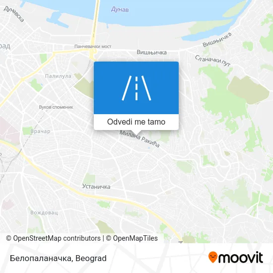 Белопаланачка mapa