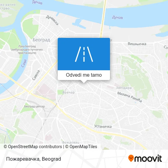 Пожаревачка mapa