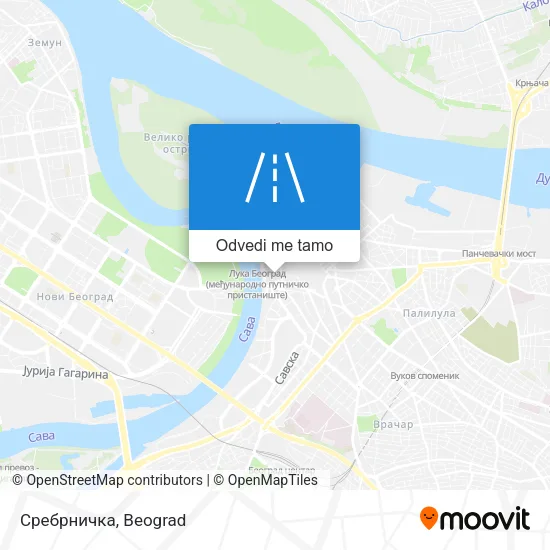 Сребрничка mapa