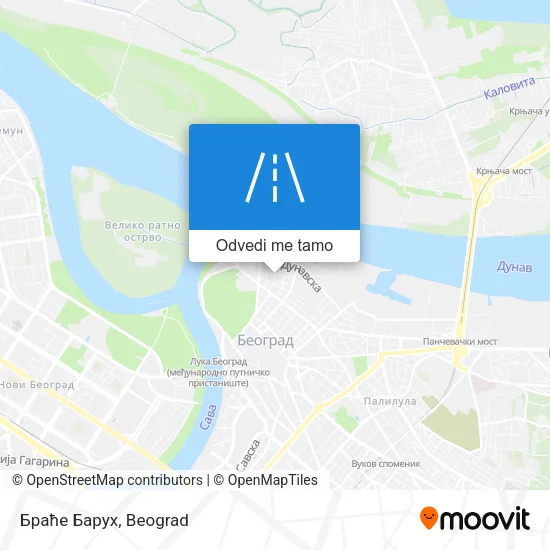 Браће Барух mapa