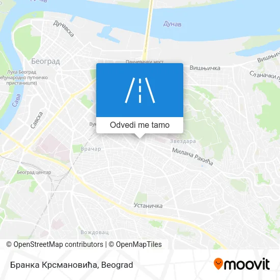 Бранка Крсмановића mapa