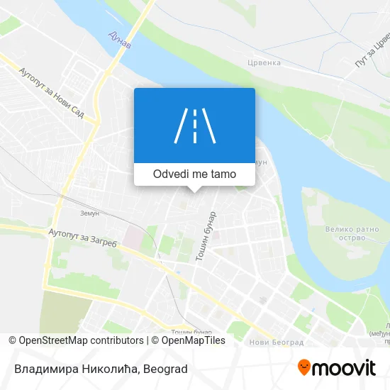 Владимира Николића mapa