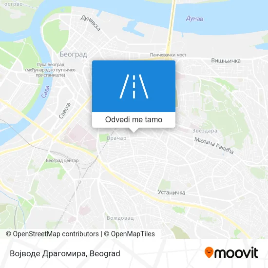 Војводе Драгомира mapa