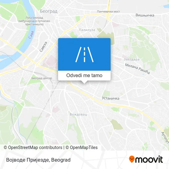 Војводе Пријезде mapa