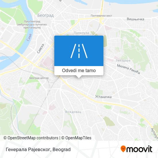 Генерала Рајевског mapa