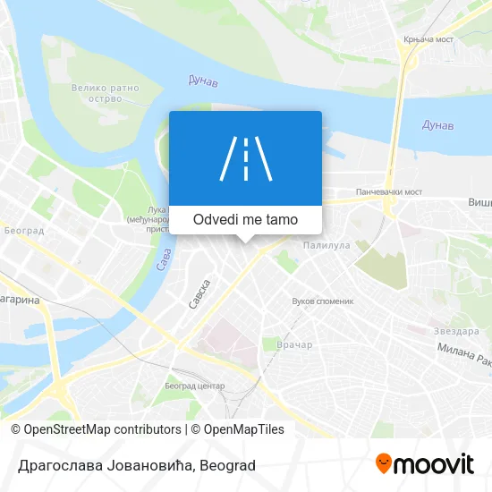 Драгослава Јовановића mapa
