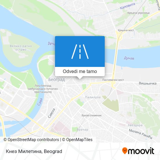 Кнез Милетина mapa