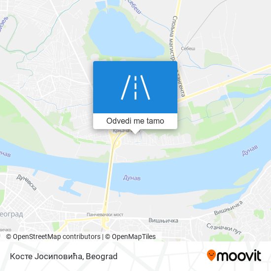 Косте Јосиповића mapa