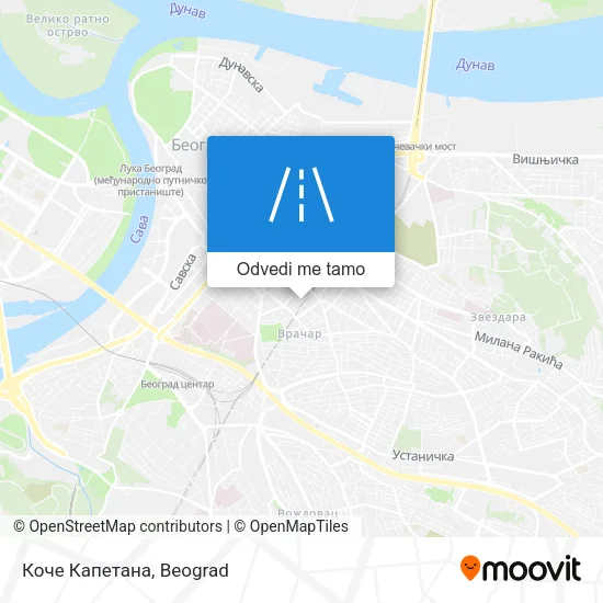 Коче Капетана mapa