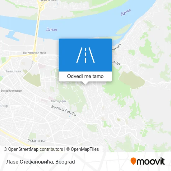 Лазе Стефановића mapa